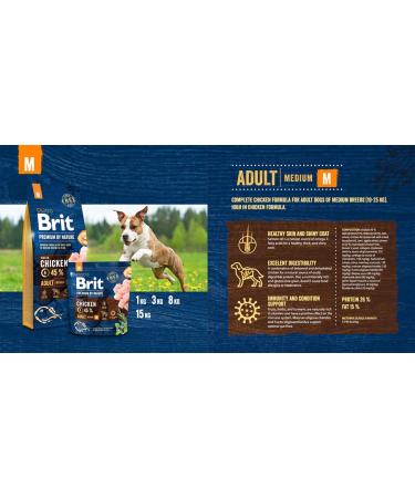 BRIT Premium by Nature Dog Adult M 3 kg - Buy Online on GoSupps.com