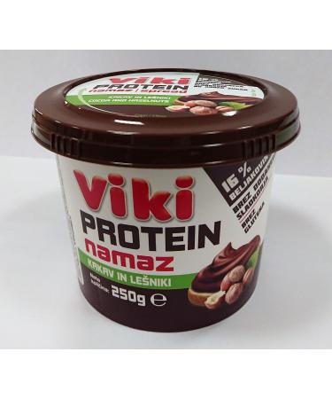 SORINA VIKI DUO 380g - Two-Tone Chocolate Snack - Half Dark Chocolate & Half White Vanilla Cream (Viki protein - 250g)
