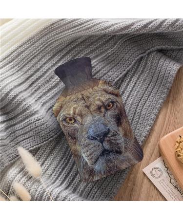 Leopard Hot Water Bottle with Plush Cover | Hand Warmer for Adults & Children | 26.5x15.3cm International Shipping - Buy Online on GoSupps.com