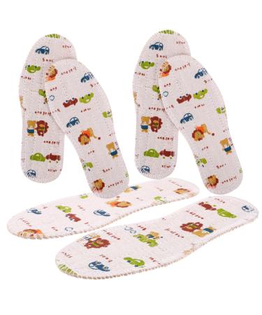 3 Pairs Children's Insoles Shoe Inserts Shoe Pads Cushion for Heels Insoles Shoe Insoles Insoles Children Shoe Insert Shoe Insets Mosaic Children's Shoes Cloth Girl Child As Shown 15.20X5.80X0.40CM