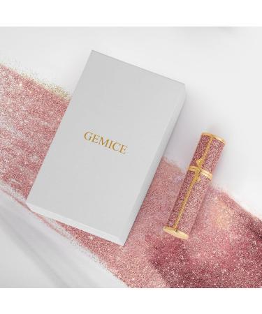 Gemice Perfume Travel Refillable Atomizer Luxury Glitter Bling Bottom Filling Perfumes Bottle Mini Fragrances Dispenser Portable Cologne Sprayer Pocket Size 5ml for Plane Trip Gift Sparkling Pink - Buy Online on GoSupps.com