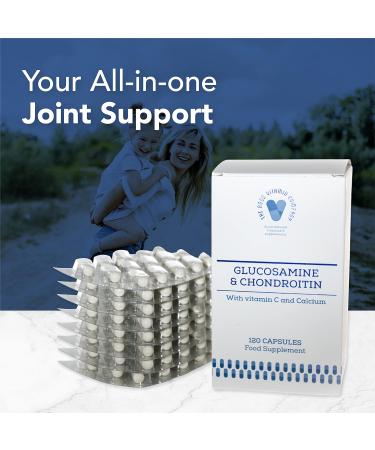 Glucosamine & Chondroitin 120 Capsules - Bone & Joint Care Supplement (1 Month Supply) - Buy Online on GoSupps.com