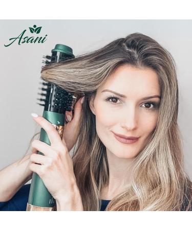 Asani Hot Air Brush - Multipurpose Blow Dryer Brush for Curling & Straightening | Heated Round Brush & Volumizer for All Hair Types - Ship Internationally - Buy Online on GoSupps.com