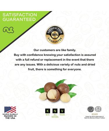Raw Unsalted Macadamia Nuts (32oz) - Superior Quality, Freshly Packed, Healthy Snack - Keto Friendly, Vegan, Kosher - Buy Online on GoSupps.com