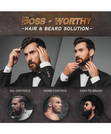 Pomade Bossman Hair & Beard Moisturizing with Longer Hold and Control - 4 Oz - Buy Online on GoSupps.com