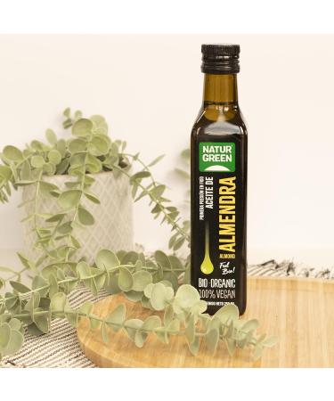  NaturGreen NaturGreen - Organic Almond Oil 100% Rich in Vitamins and Minerals First Pressure - 250 ml - Buy Online on GoSupps.com