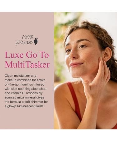 100% PURE BB Cream Shade 10 Luminous Full Face Coverage Skin Care & Glow - All-In-One Primer Concealer & Foundation Makeup - Shimmery Dewy Youth Light Color w/Warm Undertone - Vegan - 1 Fl Oz - Buy Online on GoSupps.com