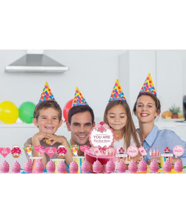25 Pcs Mothers Day Cake Toppers for Mom Mothers Day Cake Decorations Mothers Day Cupcake Toppers for Mama Style 1 - Buy Online on GoSupps.com