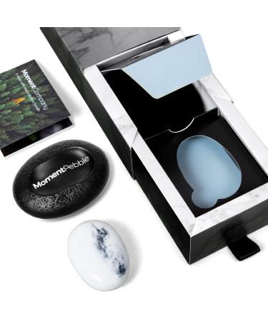 Meditation Stone with Light for Stress Worry and Anxiety Relief - Calming Device for Mindfulness Sleep Aid and Holistic Wellness - Perfect Stress Relief Gifts for Adults and Kids