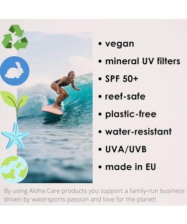 Aloha Sun Stick SPF 50+ (2-pack teal + pink) Sunscreen Stick Sun Block Stick for Face Sunscreen SPF 50 for Surfing Great Sun Cream for Kids & Outdoor Sports Sunscreen Plastic Free Packaging 20g - Buy Online on GoSupps.com