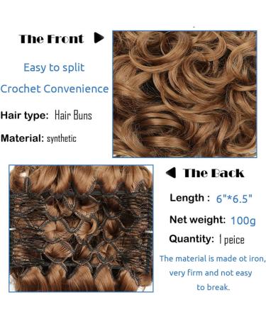 Messy Bun Hair Piece for Women Messy Bun Scrunchie Chignon Hairpiece Synthetic Hair Pieces Curly Chignon Bun Extension Combs in Messy Bun Hair Piece for Women Fake Hair Accessories for Women Girls 0403 - Buy Online on GoSupps.com