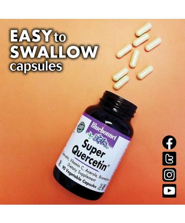 Buy Bluebonnet Nutrition Super Quercetin - 30 Vegetable Capsules for Immune Support - Buy Online on GoSupps.com