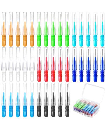 Lyjow 40 pieces toothbrush between interdental brushes - brushes for interdental rooms Intermediate room brushes. Interest room cleaners reusable for cleaning narrow interdental teeth