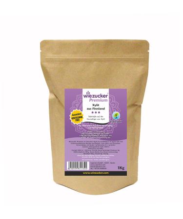 Wiezucker Premium birch sugar from Finland xylitol made from hardwoods - no corn 1 pack (1 x 1 kg) Single - Buy Online on GoSupps.com