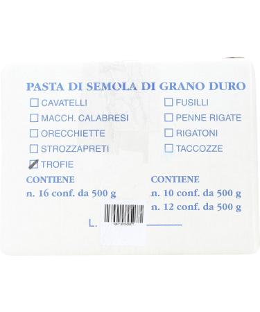 Camp'Oro Le Regionali Italian Pasta Trofie 17.6 oz - Pack of 16 - Buy Online on GoSupps.com