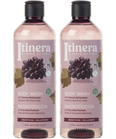  sarcia.eu ITINERA - Smoothing Body Wash with Tuscan Red Grapes 95% natural ingredients 370 ml 3 pieces - Buy Online on GoSupps.com