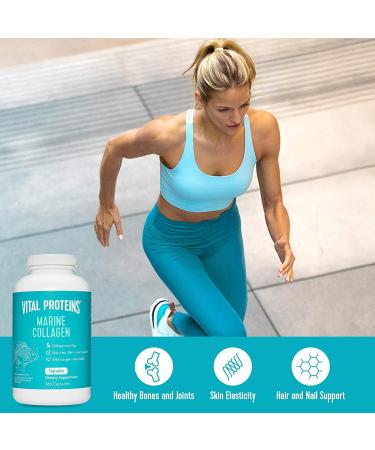 Vital Proteins Marine Collagen 360 Capsules - Boost Skin, Hair & Joint Health - Buy Online on GoSupps.com
