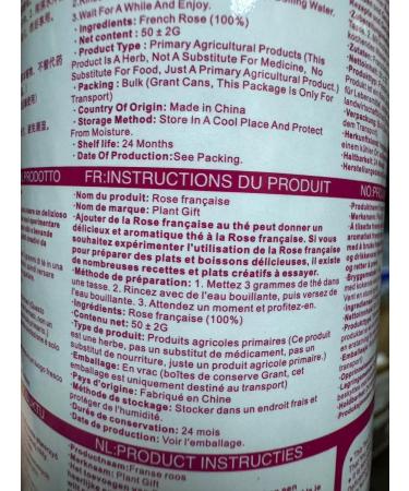 100% France Rose 50G/1.76oz feuilles fra ches non OGM fleurs s ch es naturelles herbes savonneuses th s sirops boissons p tisserie beaut DIY sachets et pices fra ches - Buy Online on GoSupps.com