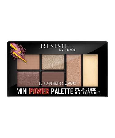 Rimmel Eyeshadow Mini Power Palette 4-in-1 Ultra Pigment 001 Fearless 7g 6.8g Fearless 6.80 g (1 pack)