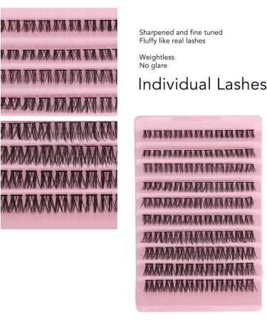 Individual Eyelash Clusters DIY Individual Eyelashes Thick Curled Strong Adhesive Lightweight Makeup (DIY-SET-001) - Buy Online on GoSupps.com
