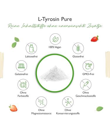 L-Tyrosine 500g Pure Powder | No Additives | 333 Portions | Vegan Amino Acid | Laboratory Tested - International Shipping - Buy Online on GoSupps.com