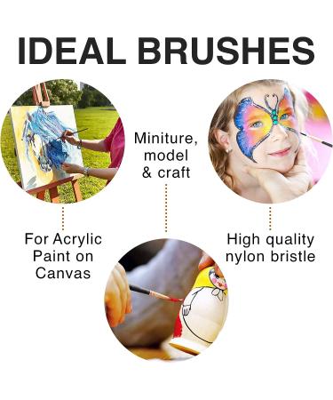 Artist Paint Brush Set - 12 Brushes for Kids & Adults - Canvas, Watercolor, Fabric - Ideal for Beginners & Professionals - Water, Oil, Acrylic Painting - Buy Online on GoSupps.com