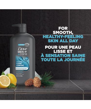 Dove Men + Care Hydrating Clean Comfort Body and Face Wash with 24hr Nourishing Micromoisture Technology Body Wash for Men 950 ml with Pump Fragranced 950 ml (Pack of 1) - Buy Online on GoSupps.com