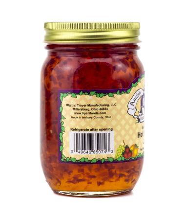 Amish Wedding All Natural Hot Pepper Jam 18 oz (Pack of 2) - Authentic Old Fashioned Recipe - Buy Online on GoSupps.com