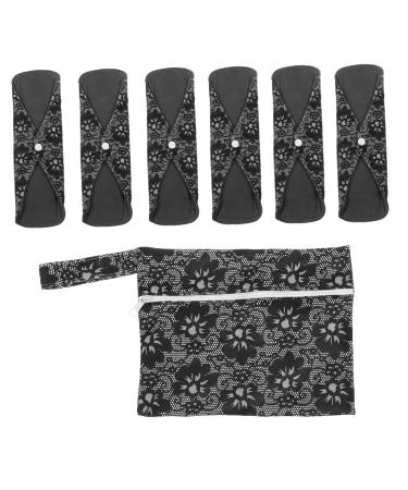 Cloth Menstrual Pads 6 Pcs Aunt Towel Set Hemorrhoids Pads Reusable Period Pad Pads Overnight Panty Liners Girls Pad Napkins Nursing Pad Mother Washable Menstrual Pad Insert
