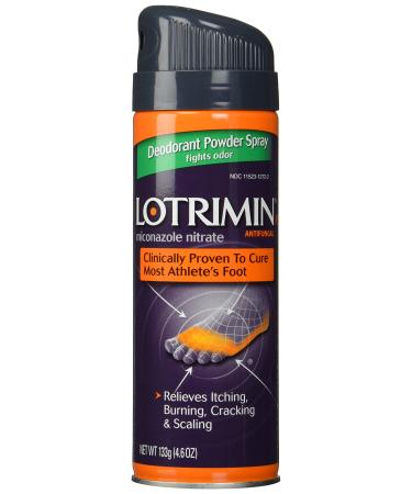 Lotrimin Af Miconazole Nitrate Deodorant Antifungal Powder Spray, 4.6 Ounce 4.6 Ounce (Pack of 1) - Buy Online on GoSupps.com