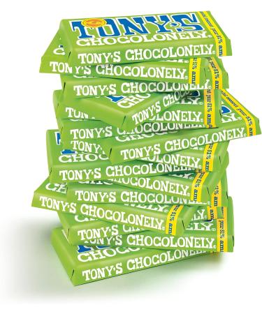  Tony's Chocolonely Tony's Chocolonely - Bitter chocolate with almond and sea salt - Sweet chocolate table - 51% cocoa - 1 x 180g - Fair trade chocolate Belgium - Buy Online on GoSupps.com
