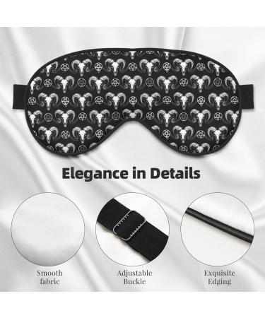 Mystical Ram Skull Sleep Mask | Adjustable Double-Sided Eye Mask | Soft Sleep Covers for Perfect Shading & Eye Edema Relief | International Shipping Available - Buy Online on GoSupps.com