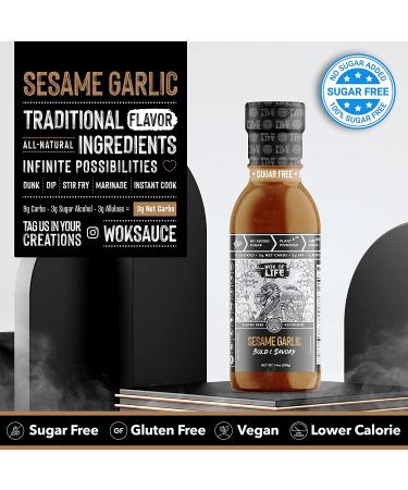 Sesame Garlic Sauce by Wok of Life - Sugar Free Low Carb & Keto Friendly  Vegan  Gluten-Free | Stir Fry  Marinade  Chinese Sauce - Buy Online on GoSupps.com