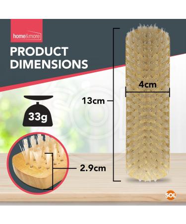 2pk Shoe Brush Set | Traditional Shoe Polish Brushes Ideal for Leather Shoes Boots Suede | Wooden Handle Shoe Cleaning Brush | Boot Brush | Shoe Cleaner Brush | Boot Polish Brush | Suede Shoe Brush - Buy Online on GoSupps.com