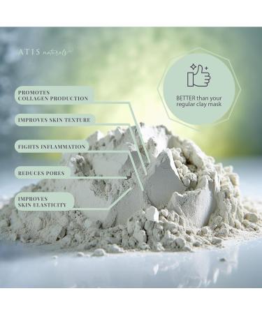 Bentonite Clay Powder with Kelp & MSM - US Made Pore Cleansing Facial Mask | Vegan Cruelty-Free Includes Headband Spatula & Sponge - Buy Online on GoSupps.com