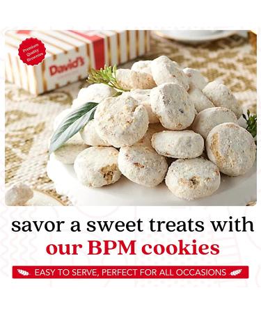 David's Cookies Gourmet Butter Pecan Meltaway Singles - Easter Cookie Snacks with Pecans and Powdered Sugar - Buy Online on GoSupps.com