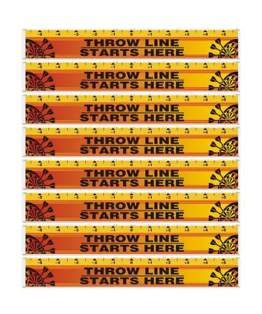 Lewtemi Dart Throw Line Dart Line Floor Sticker PVC Dart Board Toe Line Marker for Dart Players Darts Game Accessories, 23 x 3.15 Inch 8