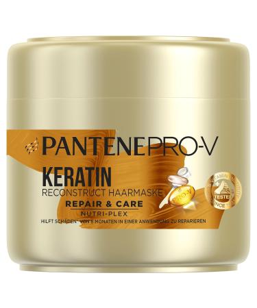Pantene Pro-V Repair & Care Keratin Reconstruct Haarmask (300 ml) anti-frizz hair care shine helps to rebuild very dry and damaged hair hair treatment dry hair 300 ml (1 Pack) hair mask - Buy Online on GoSupps.com