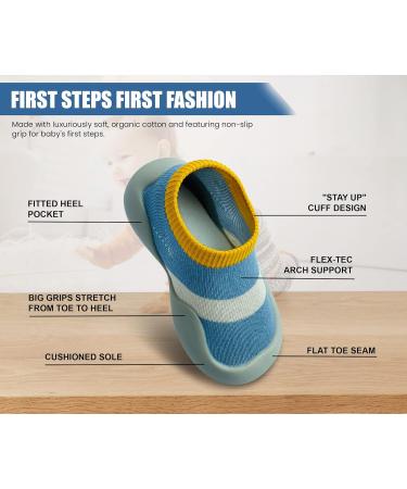 Dookeh Baby Shoes Soft Sole Sneakers | Toddler First Walking Shoes for Boys and Girls | Blue | 2-3 Years - Buy Online on GoSupps.com