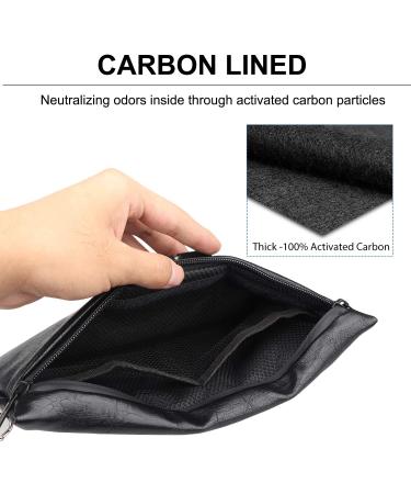 FIREDOG Smell Proof Bag with Lock - Carbon Lined Odor Proof Pouch for Travel Storage (Black) - Buy Online on GoSupps.com