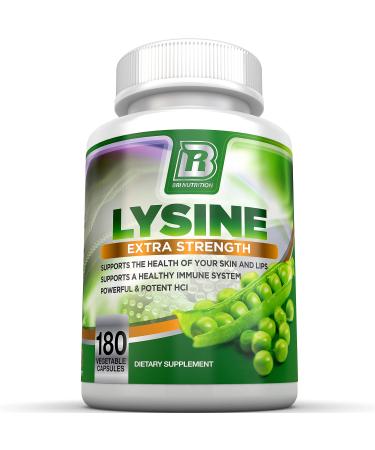 BRI Nutrition L-Lysine 180 Servings Per Bottle - Super 500mg Veggie Capsules