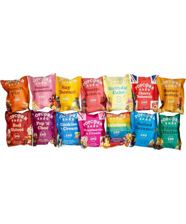Popcorn Shed 14-Popcorn Tasting Pack Gluten Free & Vegetarian Snacks - Buy Online on GoSupps.com