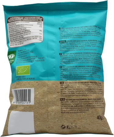 Probios Organic Chickpea and Black Pepper Chips - 12x40g pack - Buy Online on GoSupps.com