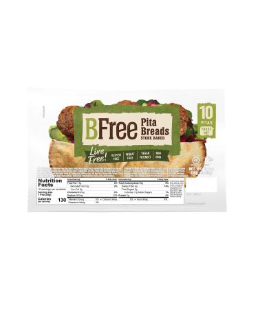 BFree Gluten Free Pita Bread, 10 Count (19.4 Ounce Total) 10 Count (Pack of 1)