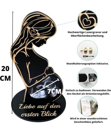 Hearts Sign Pregnant Women Gifts | Love at First Glance Sonogram Frame for Moms-to-Be - Buy Online on GoSupps.com