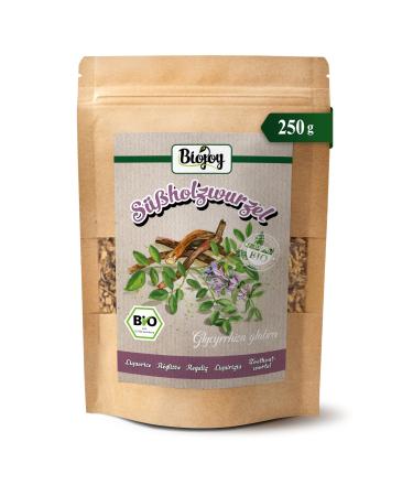Biojoy Biojoy Organic Liquorice Root (250 g) dried and cut Liquorice Herbal Tea (Glycyrrhiza glabra)