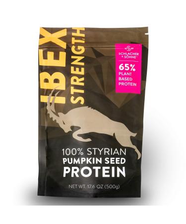 Schlacher & S hne Styrian Pumpkin Seed Protein Powder: 100% Pure Plant Protein Non GMO Gluten Free Vegan No Additives Boost s Immune System Improves Digestion Made in Austria 17.6 OZ Unflavored 17.6 Ounce