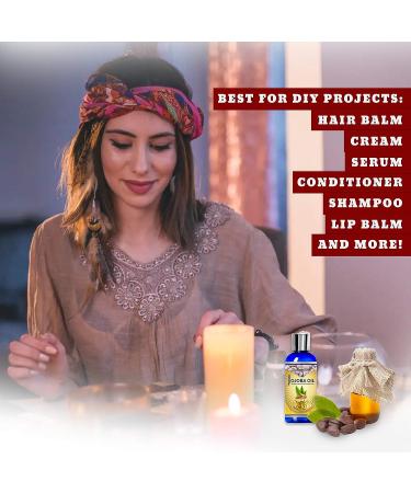 Organic Cold Pressed Jojoba Oil 4 oz - Hair Growth, Moisturizing, DIY Beauty - Bulk Wholesale from India - Buy Online on GoSupps.com