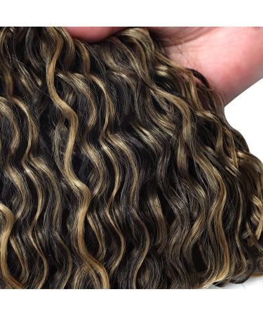 30-Inch Thick Curly Drawstring Ponytail Extensions - Chocolate Brown & Honey Blonde Highlights - Buy Online on GoSupps.com