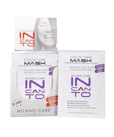 Milano Care Incanto Color Tone Mask - Professional Purple Hair Toner for Blonde, Gray, Silver Hair - 1 Fl Oz - Buy Online on GoSupps.com